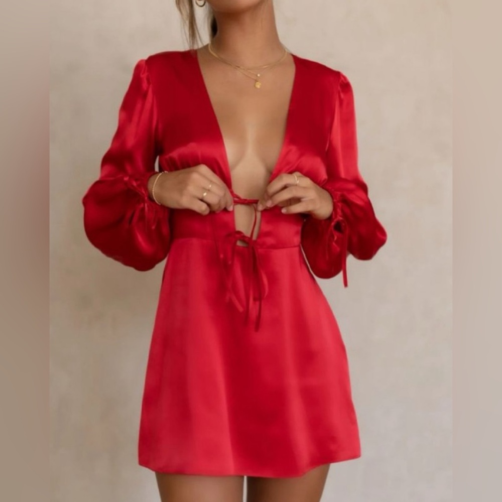 Two Bodies Silk Dress